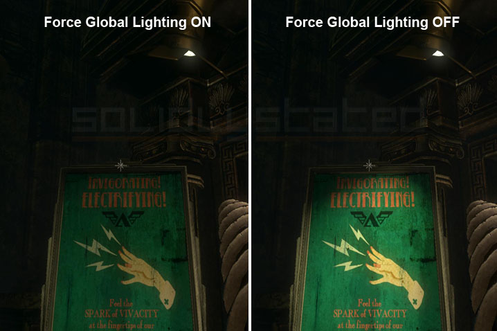 Bioshock 2 lighting comparison