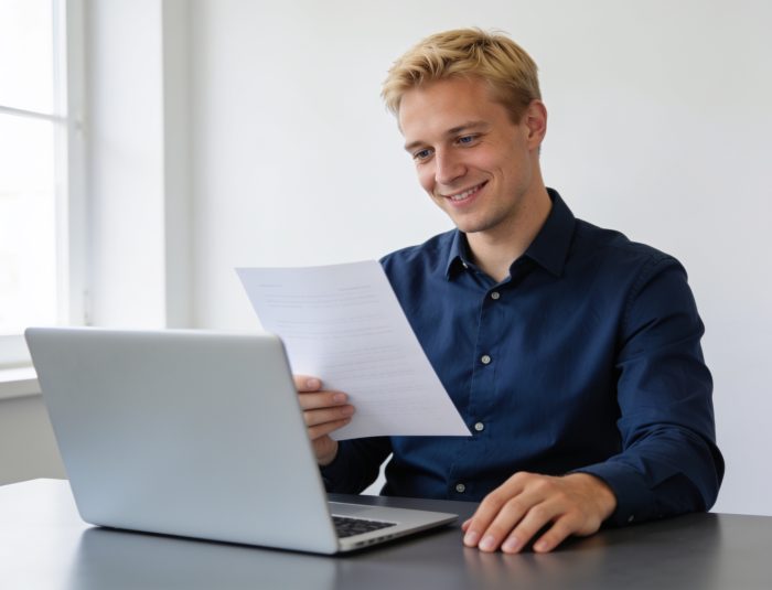 European developer using a professional developer hardware setup on a modern desk